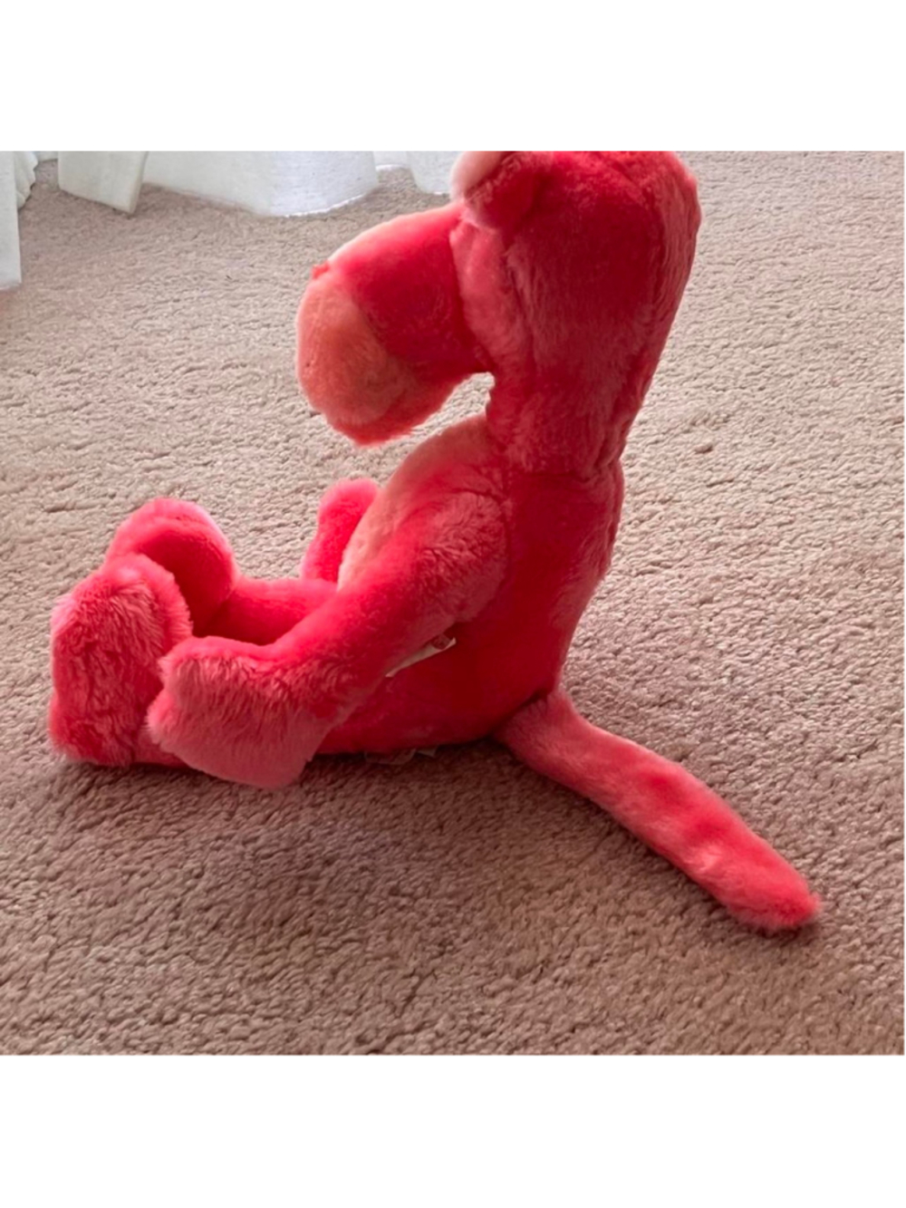 Vintage 1980 Pink Panther Plush Mighty Star Yellow Eyes Mirisch Geoffrey Toy - Picture 6 of 7